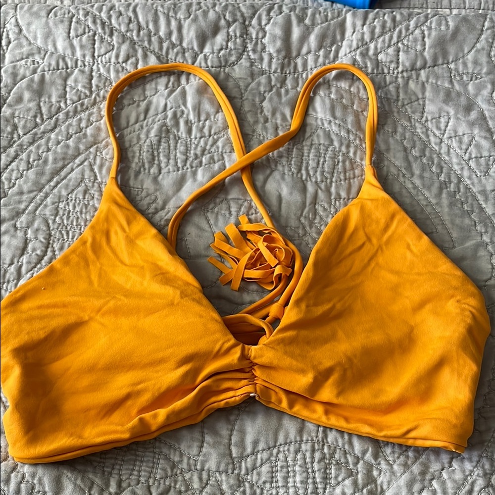 Midori Mia Mango yellow Bikini Top L